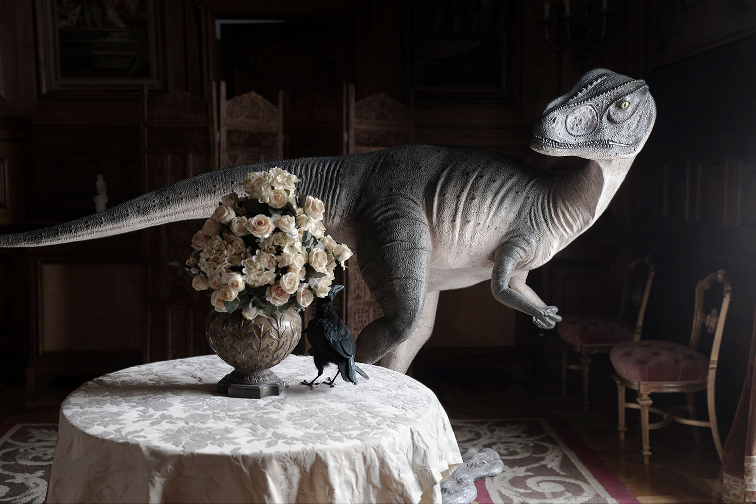 © JOAN FONTCUBERTA, Dinosaurios en Palacio #I, 2025